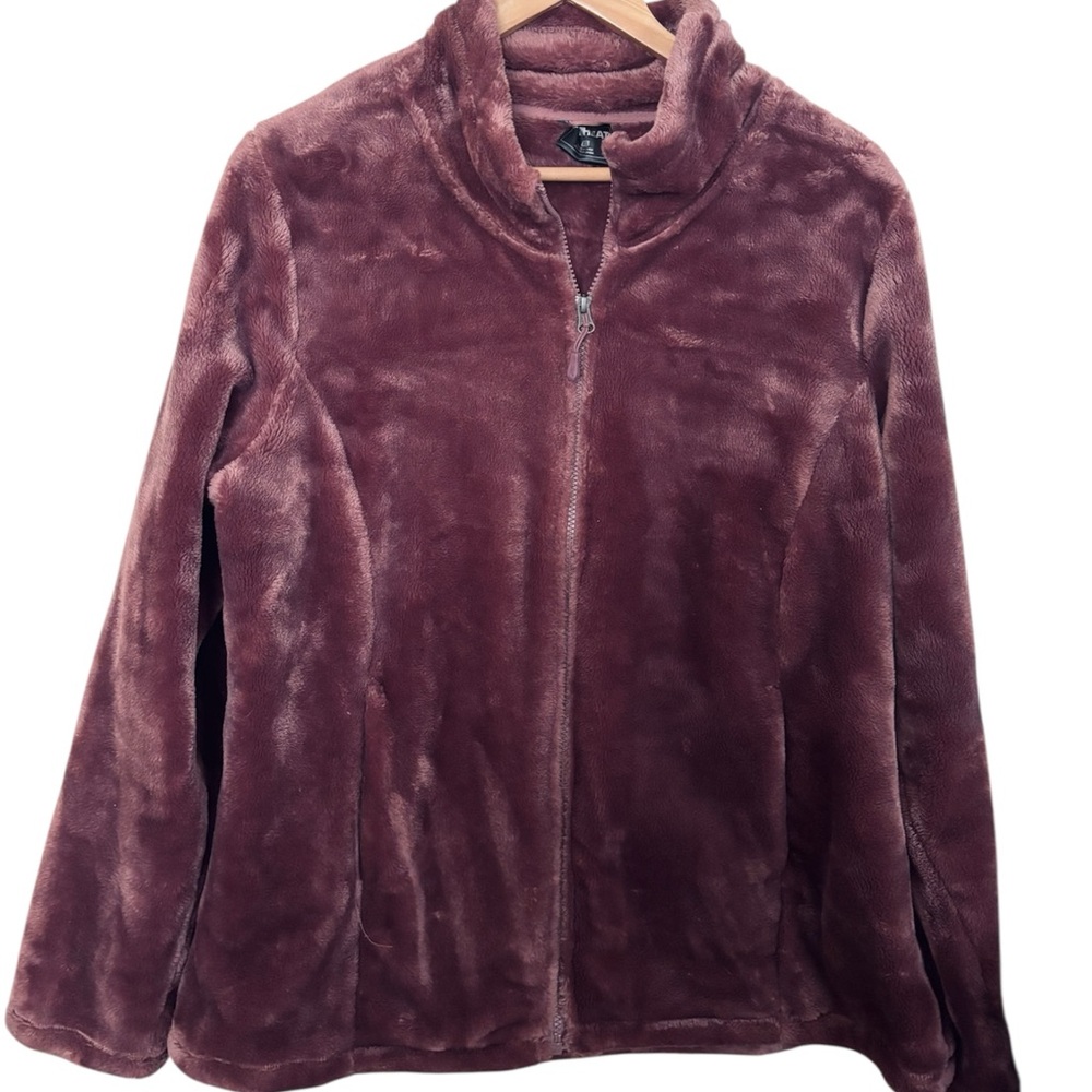 32 DEGREES Heat Mauve Soft & Cozy Plush Jacket - Picture 2 of 3